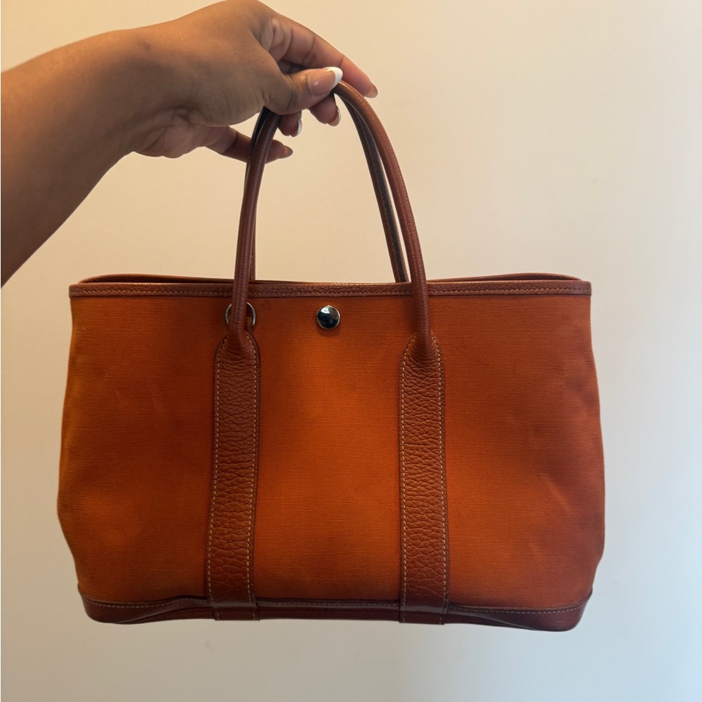Hermes Elegant Orange Tote Bag